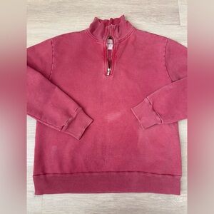 Rudy Jude Pink Zip Up Sweater Relaxed Fit